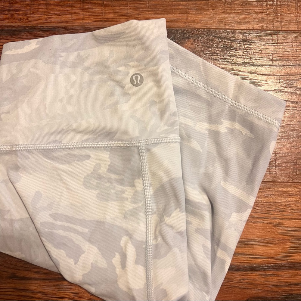 Lululemon camo biker shorts